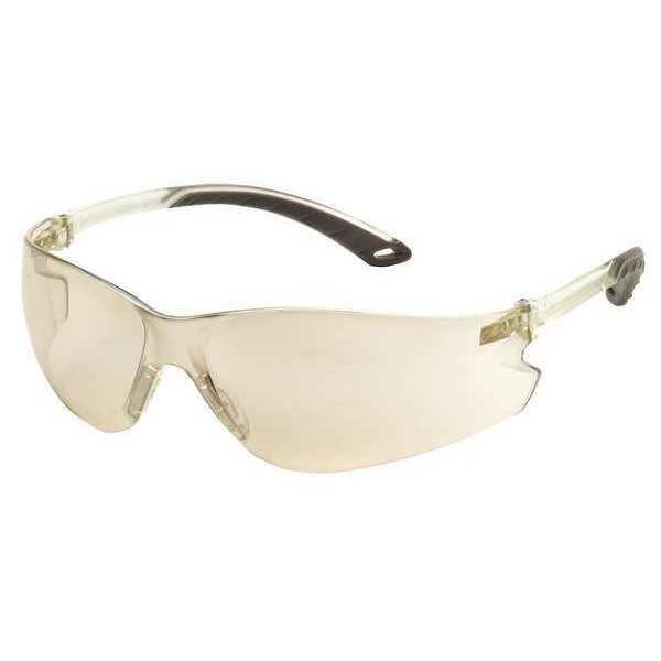 Safety Glasses,  Itek Series,  Anti-Scratch,  Frameless,  Gray Mirror,  Indoor/Outdoor Lens