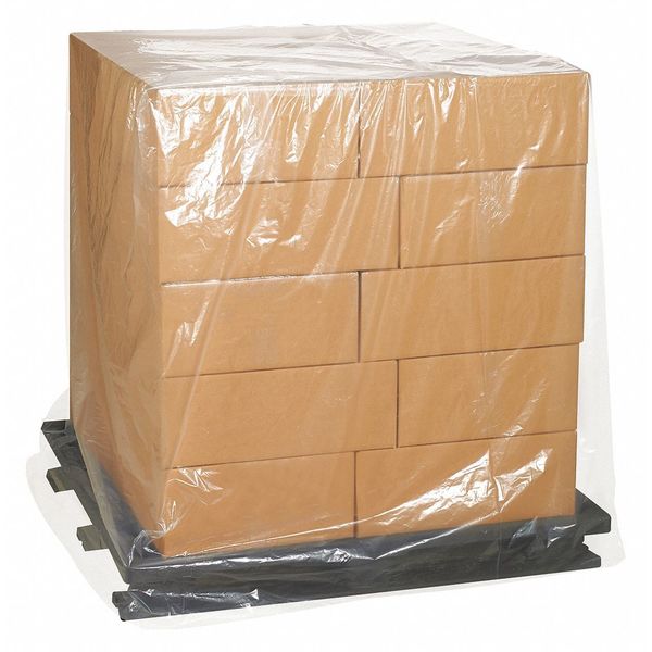 Clear Pallet Cover,  52" W,  130" L,  35 PK