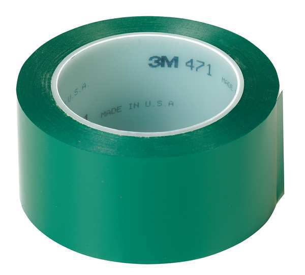 Marking Tape, Roll, 3In W, 108 ft. L, Green