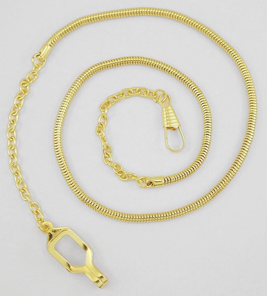 Whistle Chain, Metal, Gold