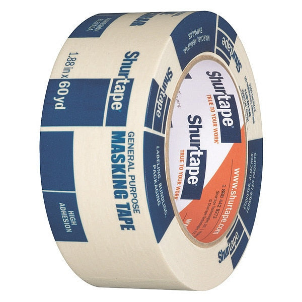 Masking Tape, 48mm W x 55m L, Crepe Paper