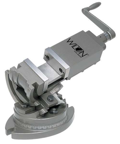 Tilt Machine Vise, 1-3/4 Deep, 5 in Open