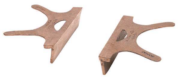 Vise Jaw, Copper, 5-1/2 in, Bench Vises, Pr