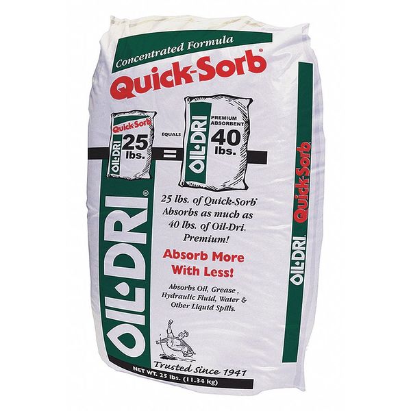 Loose Absorbent,  3 Gallon Volume Absorbed per Package,  25 lb Weight Bag,  Not Scented