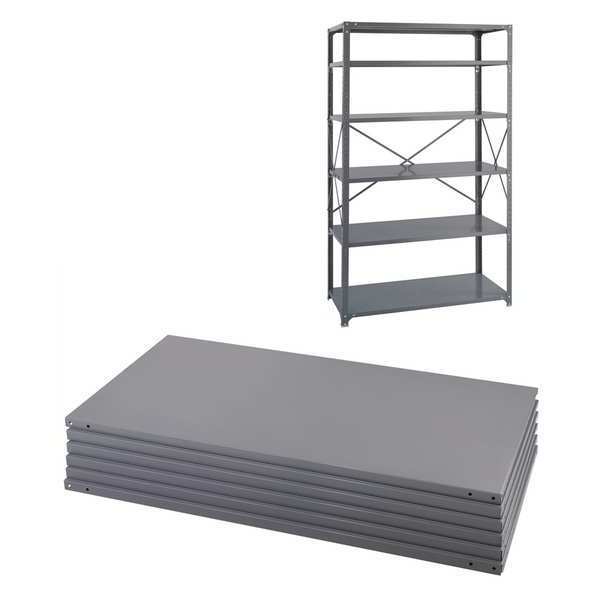 Industrial 6 Shelf Pack, 48X24