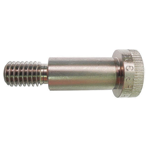 Shoulder Screw,  5/16"-18 Thr Sz,  1/2 in Thr Lg,  1/2 in Shoulder Lg,  18-8 Stainless Steel,  4 PK