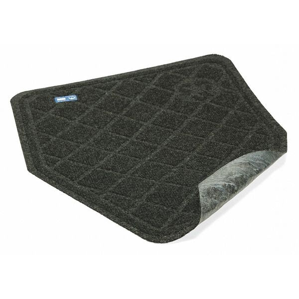 Urinal Mat,  Charcoal,  17-1/4 in W x 20-1/2 in L,  Case of 6