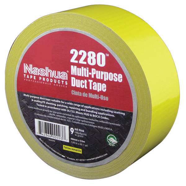 Duct Tape, 48mm x 55m, 9 mil, Yellow