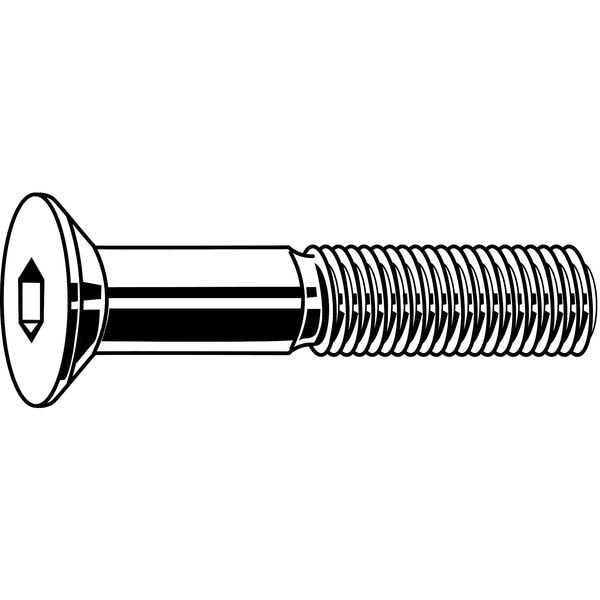 M8-1.25 Socket Head Cap Screw,  Black Oxide Steel,  50 mm L,  100 PK