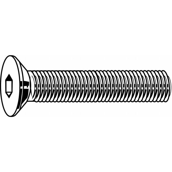 M10-1.50 Socket Head Cap Screw,  Plain Stainless Steel,  50 mm L,  25 PK