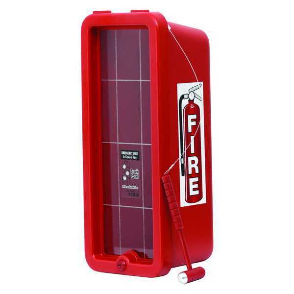 Fire Extinguisher Cabinet,  Surface Mount,  19 1/4 in Height,  5 lb