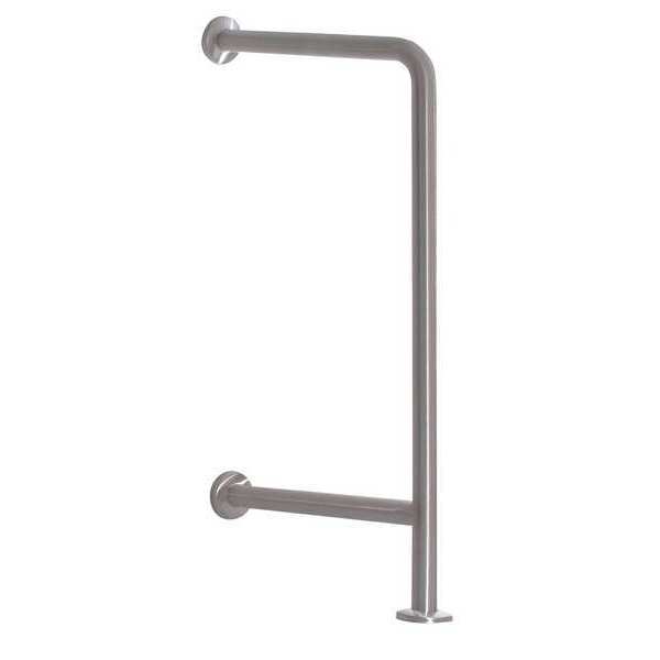 Concealed Wall Mount,  Stainless Steel,  Grab Bar,  Satin