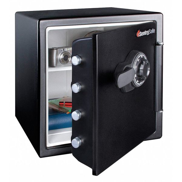 Fire Rated Security Safe,  1.23 cu ft,  90 lb,  1 hr. Fire Rating