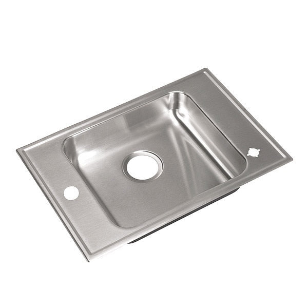 Drop-In Classroom Sink,  Drop-In Mount,  2 Hole,  Stainless steel Finish