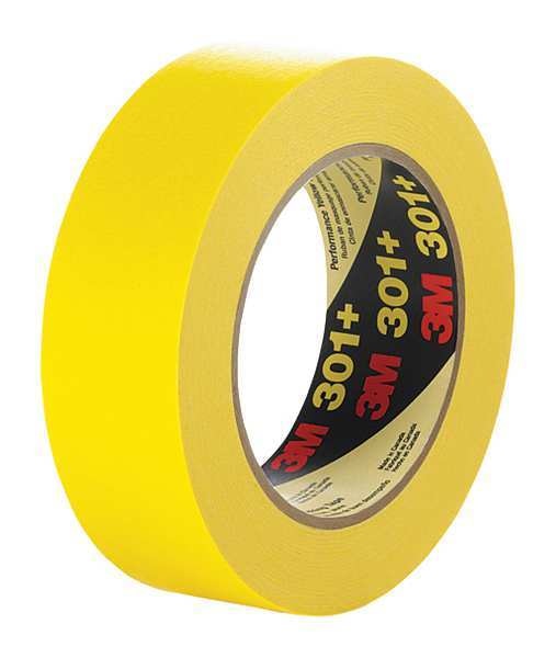 Masking Tape, Yellow, 1-7/8in x 60yd, PK24