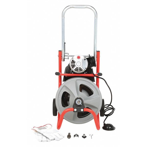 75 ft Corded Drain Cleaning Machine,  115V AC