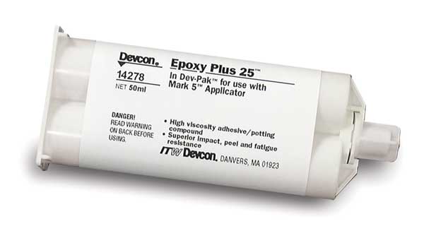 Epoxy Adhesive,  14278 Series,  Off-White,  1:01 Mix Ratio,  30 hr Functional Cure,  Dual-Cartridge