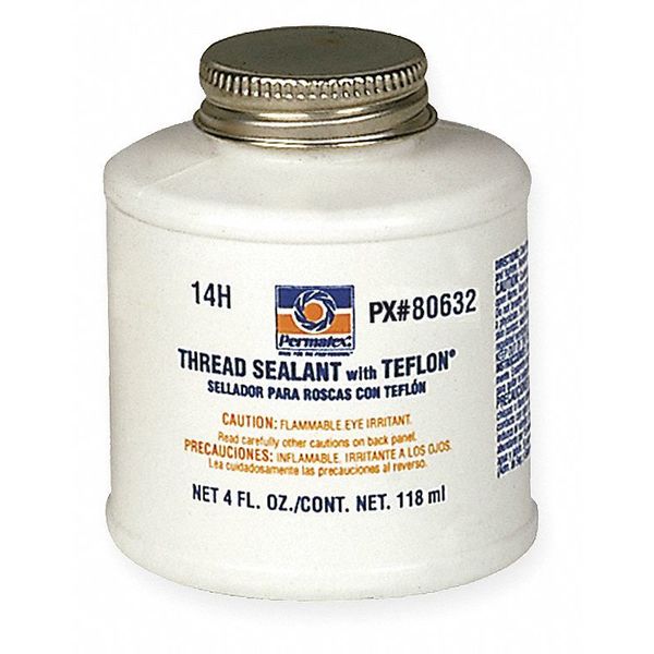 Thread Sealant with PTFE, 4 oz., White