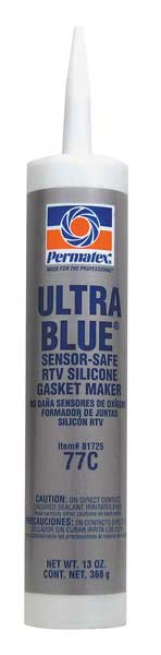Low Odor,  Noncorrosive RTV Silicone Sealant,  13 oz,  Blue,  Temp Range -65 to 500 Degrees F
