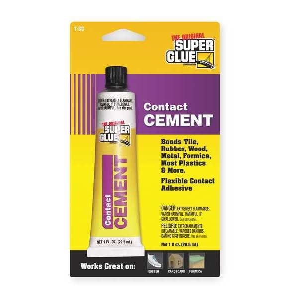 Contact Cement,  T-CC Series,  Clear,  1 oz,  Tube