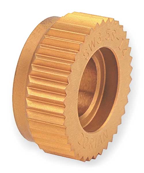 Knurl Wheel, SW4, STR, 1 In OD, 25 TPI