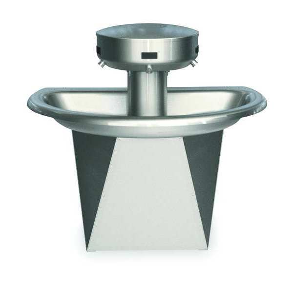 -,  Semicircular,  Shallow Bowl Wash Fountain