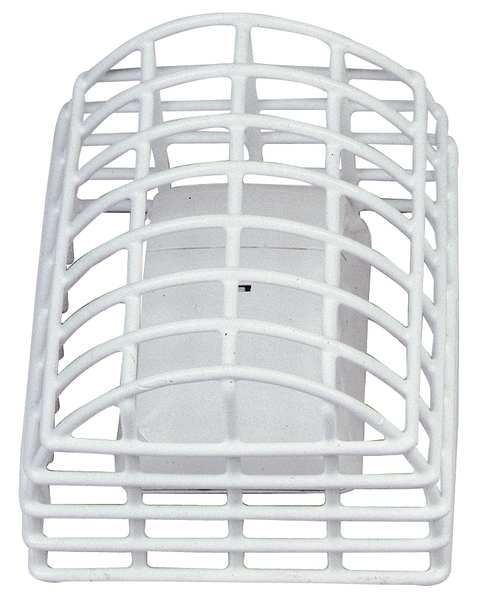 Surface Mount White Coated Steel Motion Detector Guard 7" H