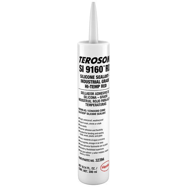 High Temp. Industrial Grade Gasket Sealant,  10.15 oz,  Red,  Temp Range Up to 475 Degrees F