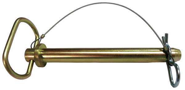 Hitch Pin, Std, Stl, Zinc, 3/4x7 L
