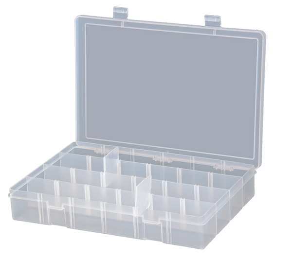 Compartment Box with 24 compartments,  Plastic,  2-5/16" H x 13-1/8 in W