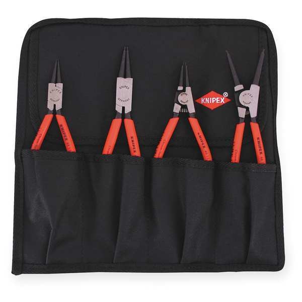 Retaining Ring Plier Set, 0 Deg., 4 pcs.