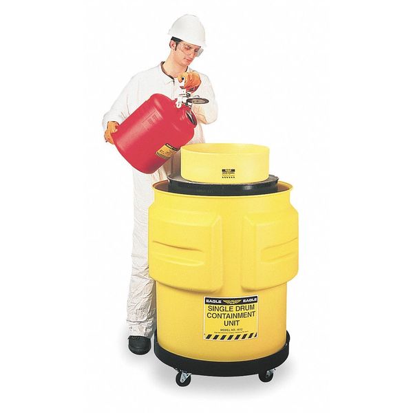 Single Drum Spill Container, 65 Gal