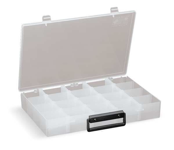 Adjustable Compartment Box with 4 to 20 compartments,  Plastic,  2 in H x 8-7/8 in W