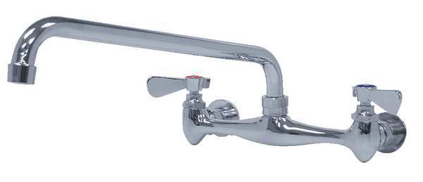 Splash Mounted Faucet, 12 In Long