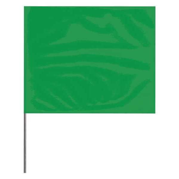 Marking Flag, Green, Blank, PVC, PK100