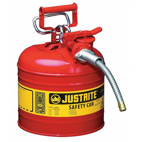 2 gal. Red Steel Type II Safety Can for Flammables