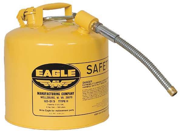 5 gal. Yellow Galvanized steel Type II Safety Can for Diesel