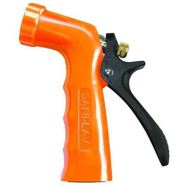 Pistol Grip Water Nozzle,  3/4 in Female,  100 psi,  6.5 gpm,  Safety Orange