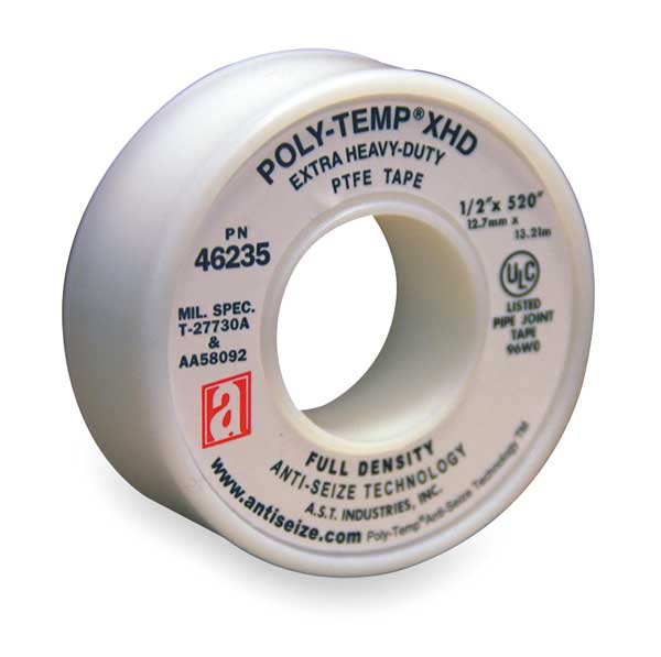 Thread Sealant Tape, 1/2 In. W, 520 In. L