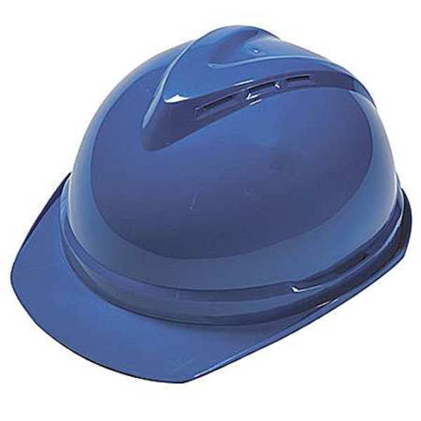 Front Brim Hard Hat,  Type 1,  Class C,  Ratchet (6-Point),  Blue