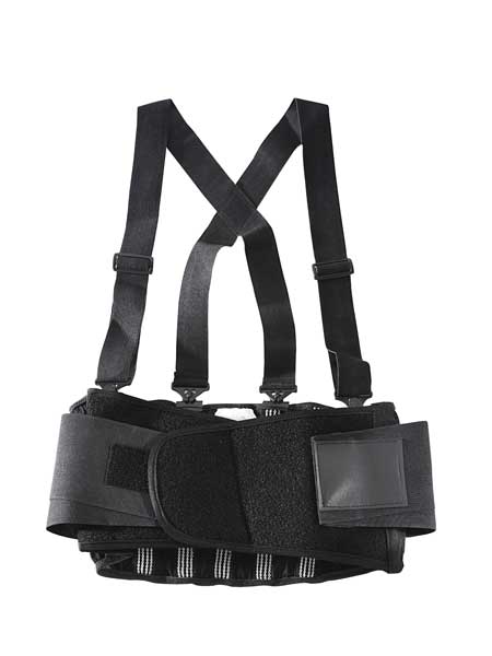 Back Support W/Suspenders, Contoured, L