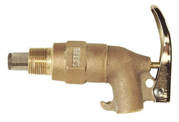 Rigid Safety Faucet, Self-Closing, Brass