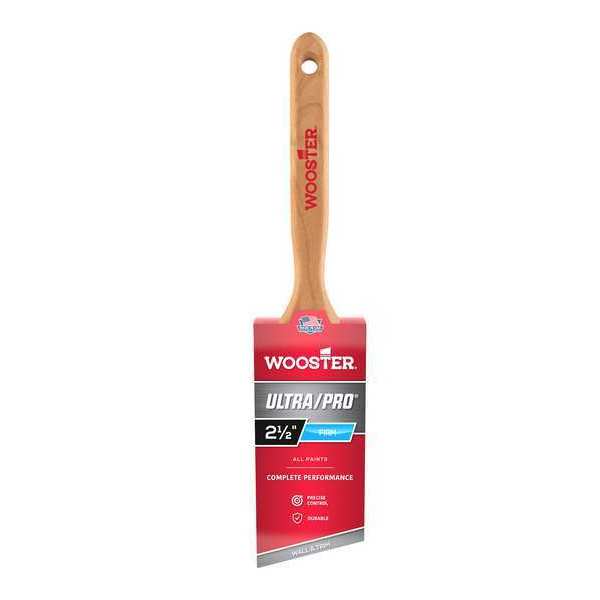 2-1/2" Angle Sash Paint Brush,  Nylon/Polyester Bristle,  Wood Handle