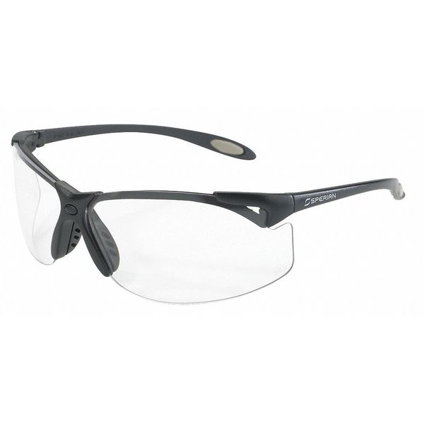 Safety Glasses,  Wraparound Clear Polycarbonate Lens,  Anti-Fog