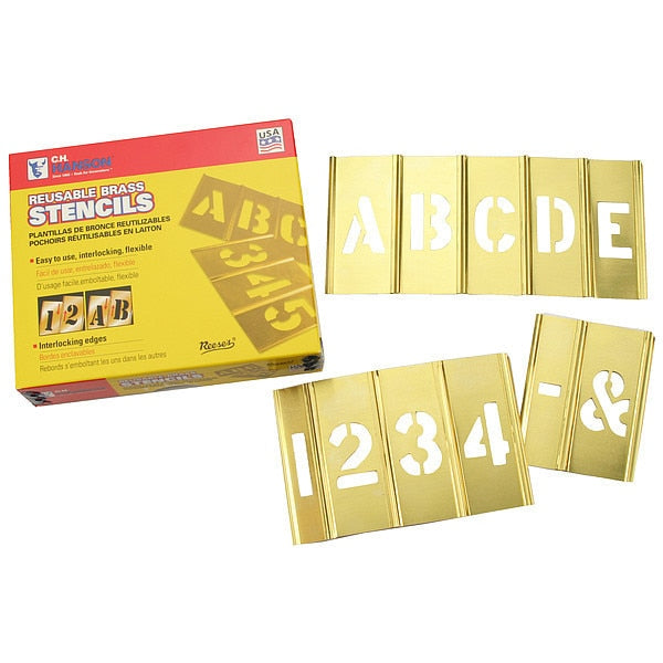 Interlocking Stencil Set, Letters/Numbers