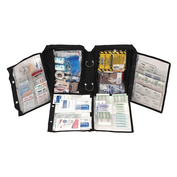 First Aid Survival Kit,  Piece, Black
