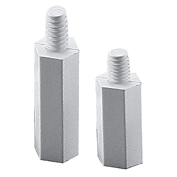 Hex Standoff,  #6-32 Thrd Sz,  1/4 in L,  1/4 in Thrd L Nylon Plain,  1/4" Hex W,  10 PK