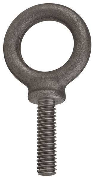 Machinery Eye Bolt With Shoulder,  5/16"-18,  1-1/8 in Shank,  7/8 in ID,  Steel,  Plain