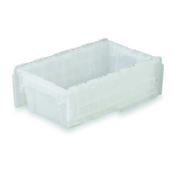 Translucent Attached Lid Container,  Plastic,  Metal Hinge