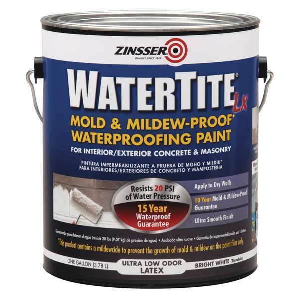 1 Gal. Mold and Mildew-Proof White Water Based Waterproofing Paint